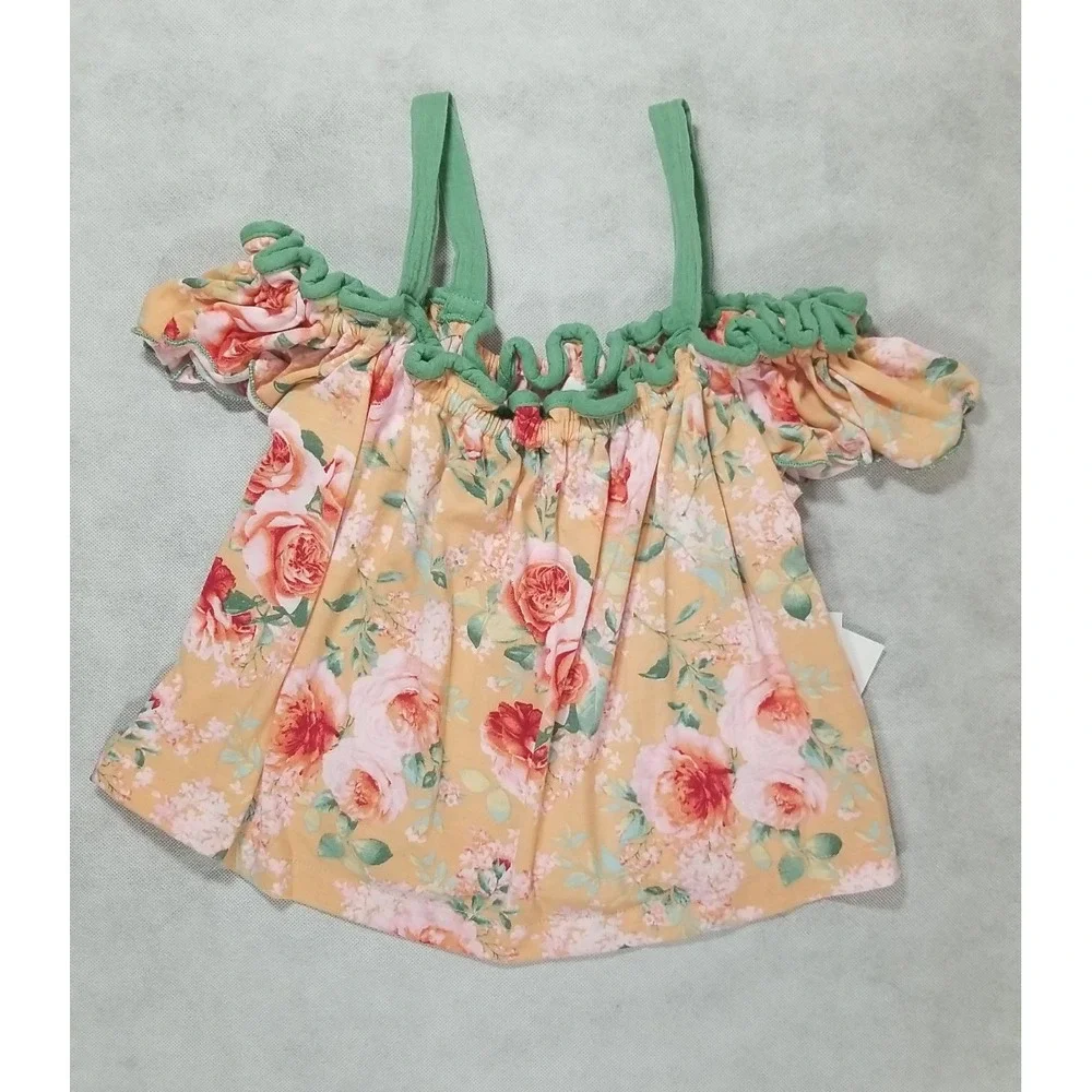 Bonnie‎ Jean Girls Size Large (14) Short Set Floral Sleeveless Outfit Summer NEW